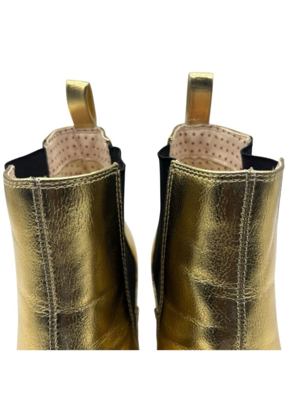 But Another Innocent Tale Ankle Boots, Heels B.A.I.T Women’s Size 10 Gold - Picture 7 of 16